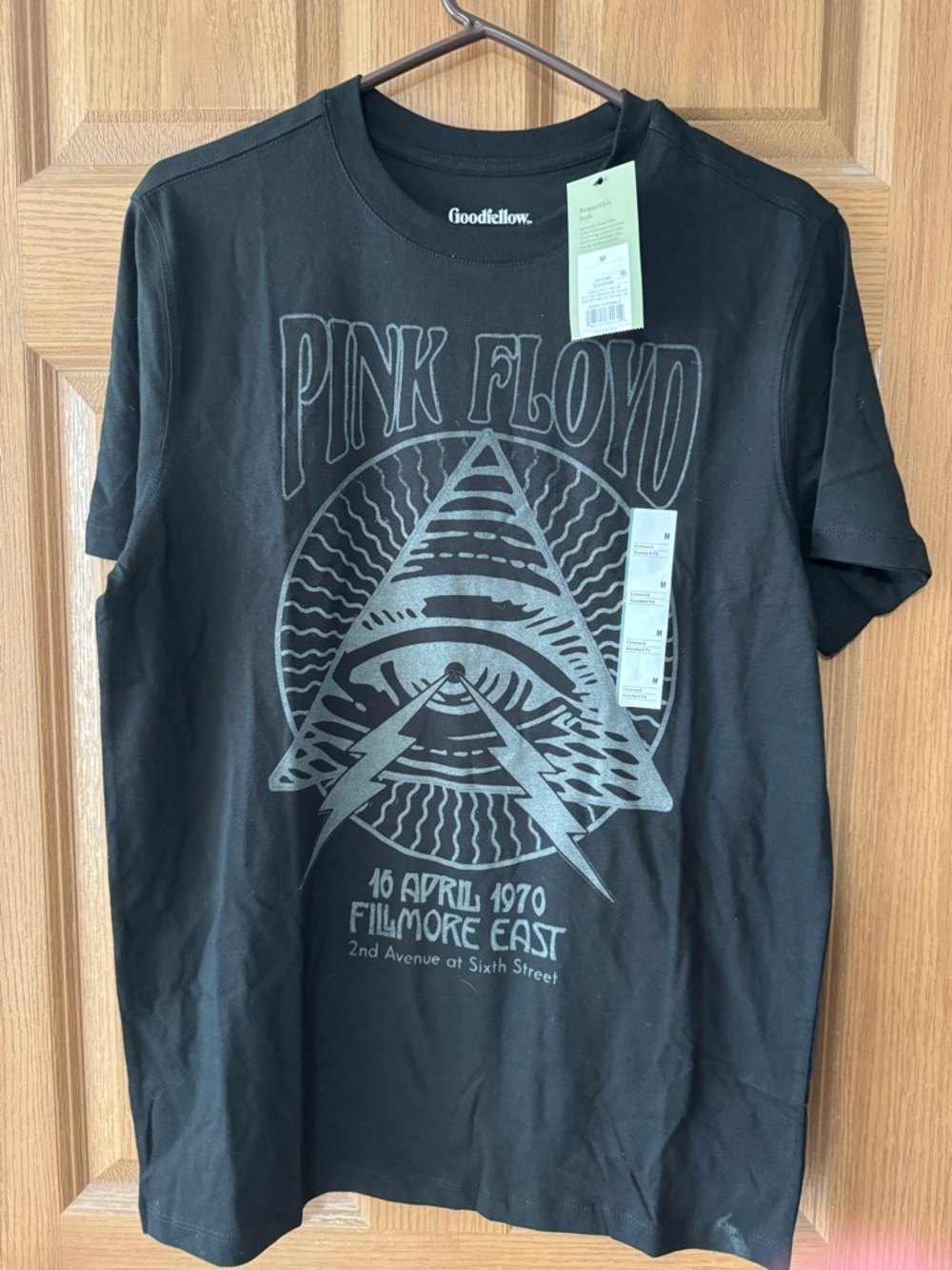 Goodfellow & Co Black Pink Floyd Graphic Tee Medium. NWT